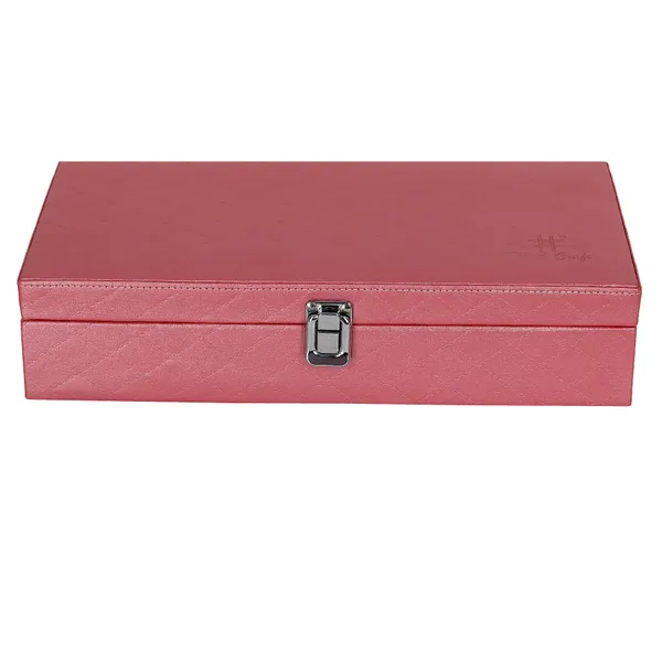 Watch_Box_Organizer_Holder_Jewelry_Accessories_Display_Storage_Case_Watch_Organiser_Collection_Box_12_Slots_In_PU_Leather_For_Men_Women_Barfi_Pink_Color