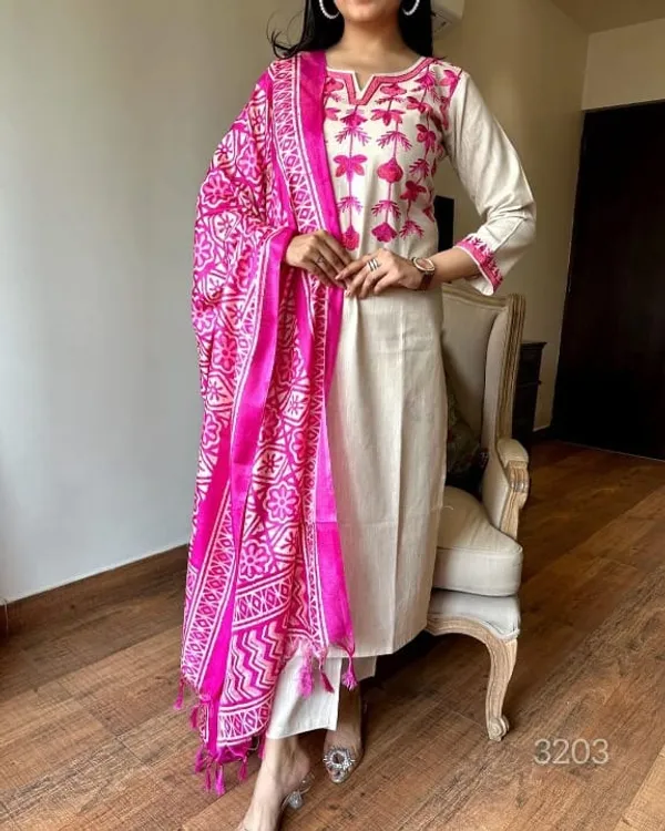 Premium_Handloom_Cotton_Suit_with_Pure_Linen_Dupatta