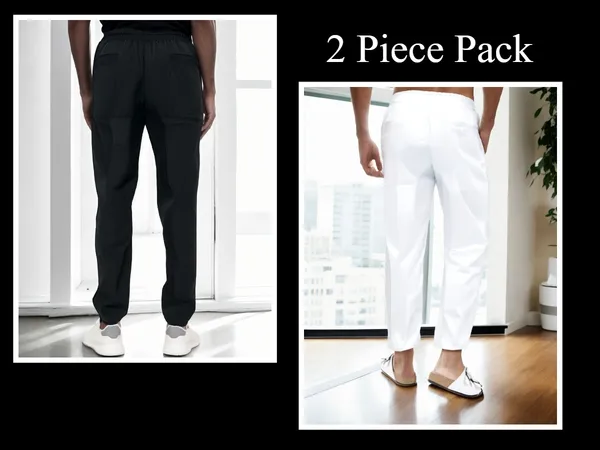 Ismail_Men's_Cotton_cotton_full_elastic_2_pyjama_(Black_and_white)