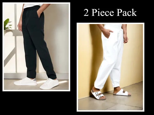 Ismail_Men's_Cotton_cotton_full_elastic_2_pyjama_(Black_and_white)