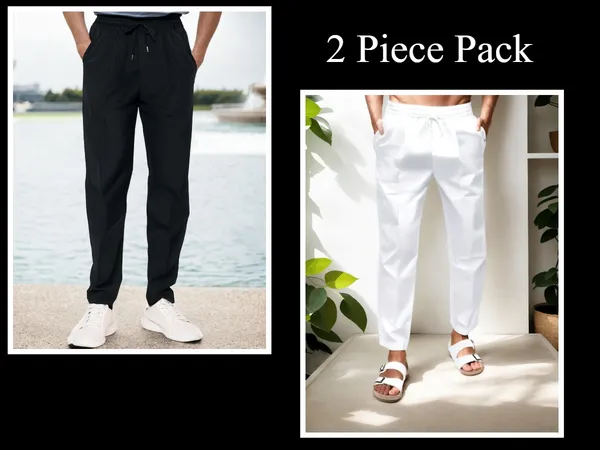 Ismail_Men's_Cotton_cotton_full_elastic_2_pyjama_(Black_and_white)