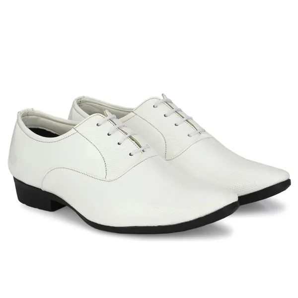White_Patent_Leather_And_Pu_Lace_Ups_Derby_For_Men