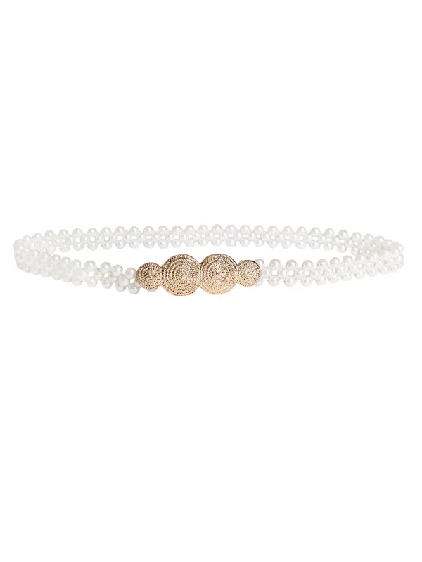 White_Metal_Belt_For_Women
