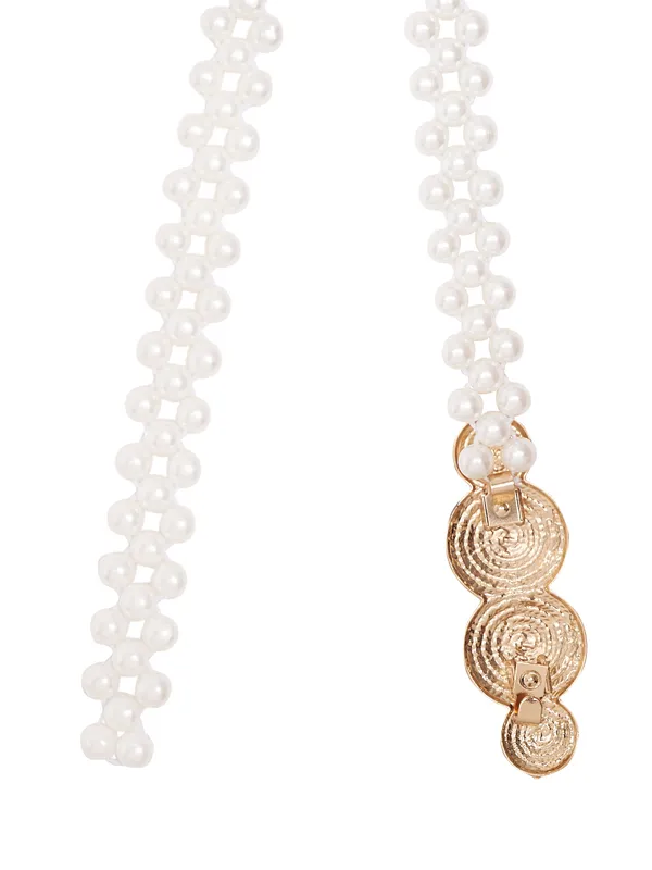 White_Metal_Belt_For_Women
