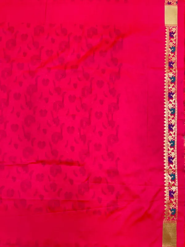 Humairah_Presents_Pink_Katan_Silk_Floral_Mina_Zari_Jaal_Boota_with_Banarasi_Zari_Border_and_Pink_Blouse