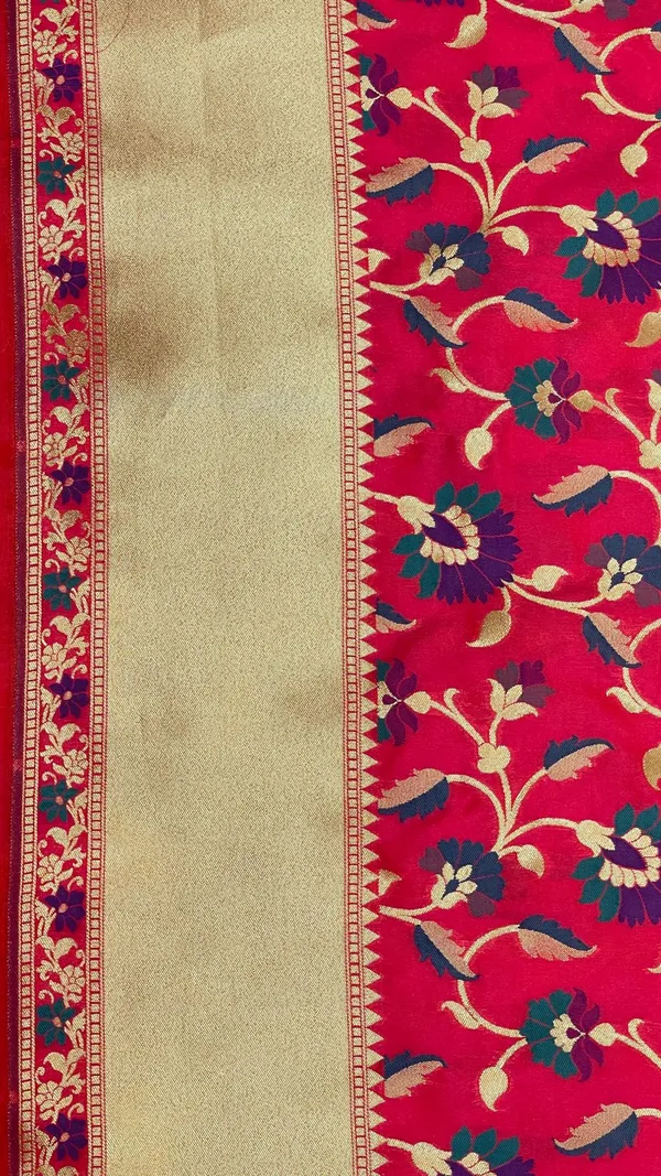 Humairah_Presents_Pink_Katan_Silk_Floral_Mina_Zari_Jaal_Boota_with_Banarasi_Zari_Border_and_Pink_Blouse
