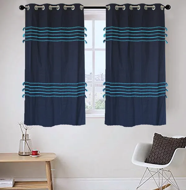 Pack_of_2_Cotton_Dark_Blue_Boho_Braids_Collection_Curtain_Set_for_Window_and_Door