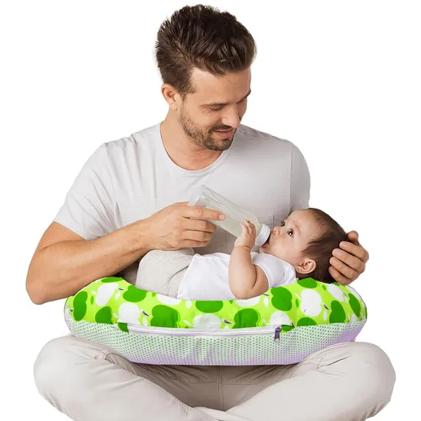 Cheeky_Cheeky_Multipurpose_Baby_Feeding_Nursing_Cum_Maternity_Pillow_for_New_Born_(Green)