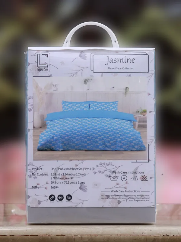 Luxury_Cube_Jasmine_Collection_Double_Bedsheet