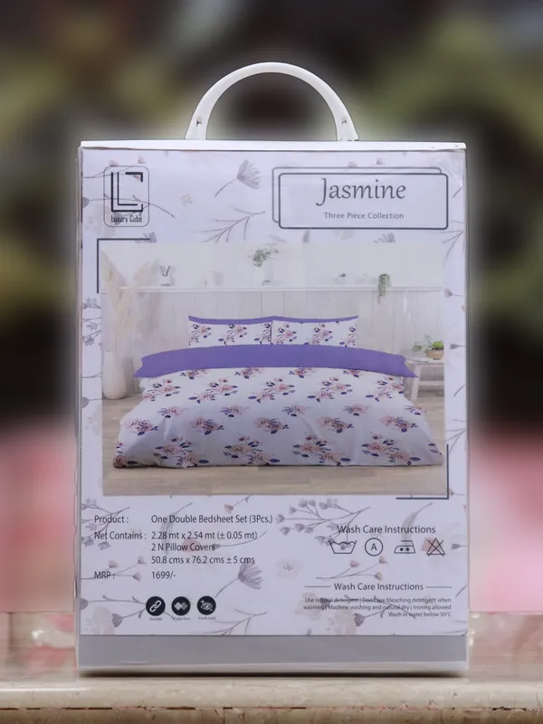 Luxury_Cube_Jasmine_Collection_Double_Bedsheet