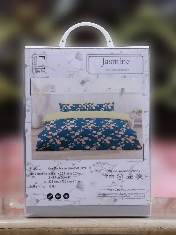 Luxury_Cube_Jasmine_Collection_Double_Bedsheet