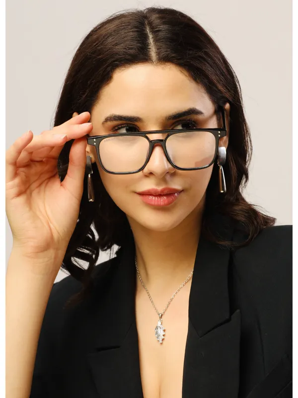 UV_Protected_Black_Clear_Square_Sunglasses_For_Men_&_Women