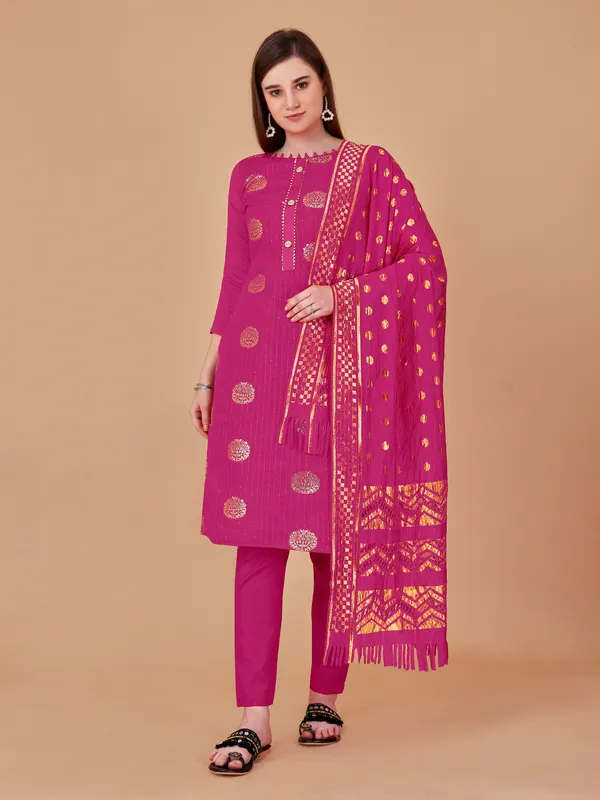 Jacquard_Buta_Sequin_Unstitched_Salwar_Suit_Material_For_Women