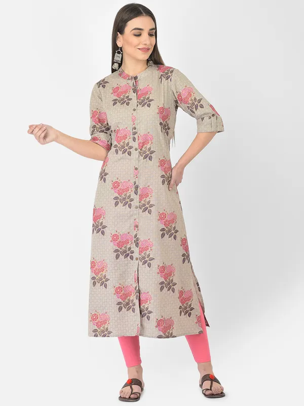 Grey_Cotton_Floral_Printed_A-line_Kurta