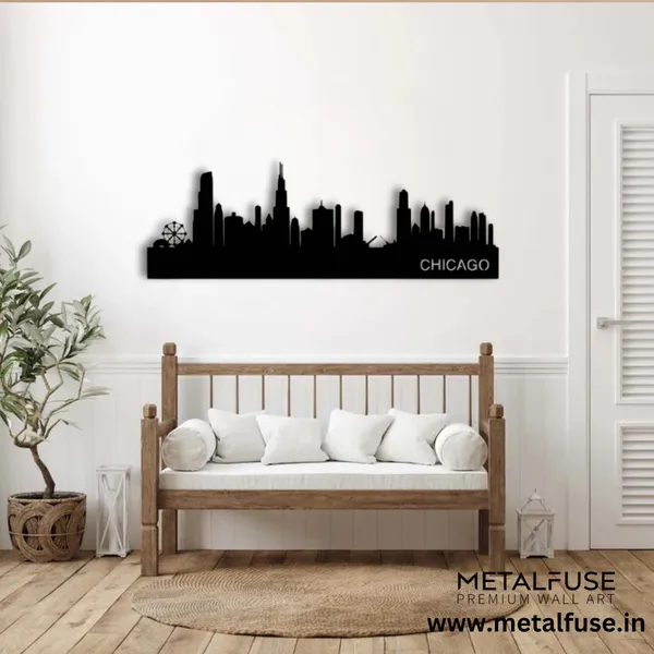 Black_Chicago_Skyline_Skyline_Wood_Wall_Art