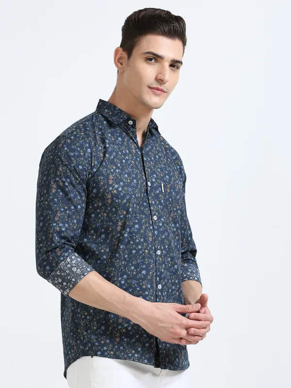 Black_Sky_Full_Sleeve_Oxford_Cotton_Shirt_For_Men