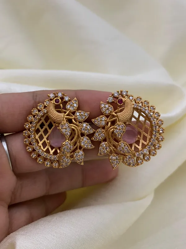 Peacock_Antique_Stud_Earrings