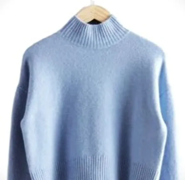 100%_Cotton_Sky_Blue_Pullover_For_Women