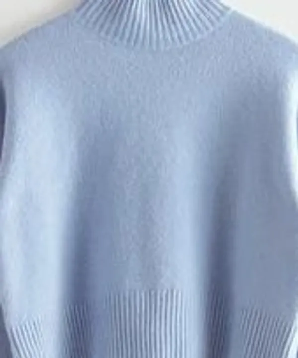 100%_Cotton_Sky_Blue_Pullover_For_Women
