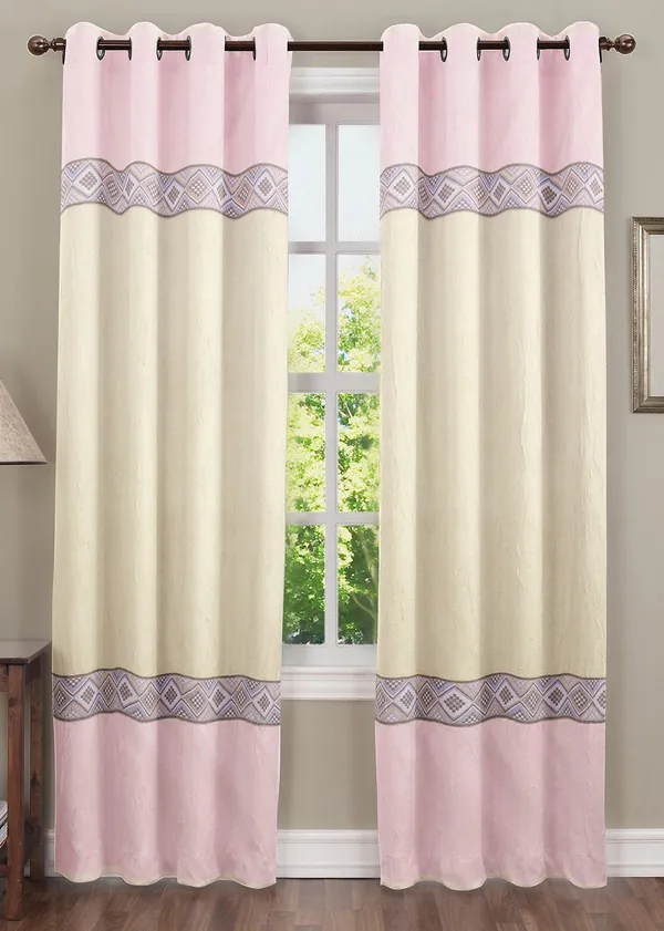Pack_of_2_Cotton_Rose_Pink_Arizona_ikatee_Collection_Curtain_Set_for_Window_and_Door