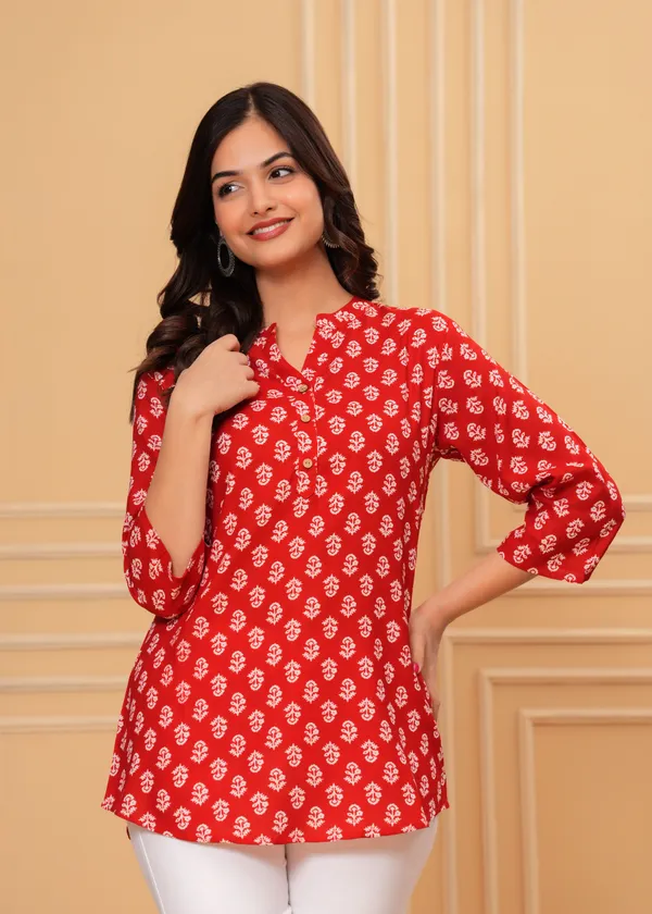 Jaipuri_PRINT_V_NECK_TOP