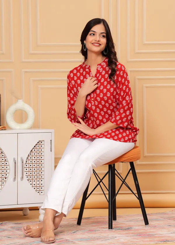 Jaipuri_PRINT_V_NECK_TOP