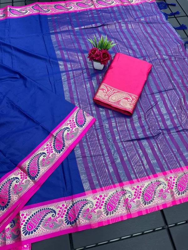Blue_Aquiliq_Woven_Handloom_Pure_Cotton,_Muslin_Saree
