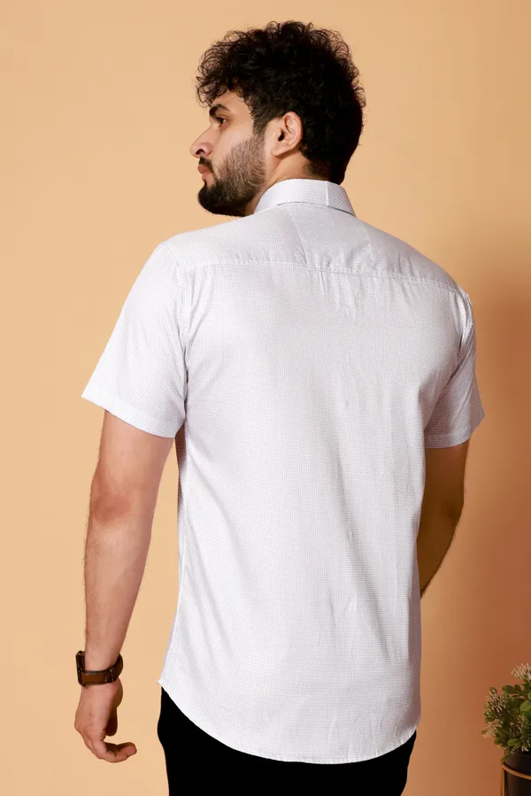 White_&_Blue_Color_Printed_Shirt