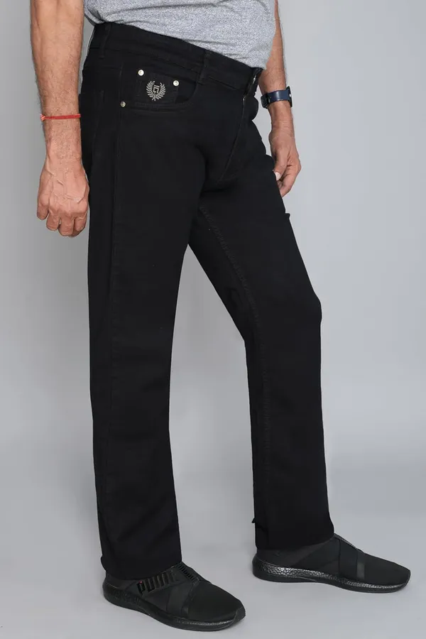Black_Silky_Relaxed_Fit_Denim_Cotton_Straight_&_Regular_Comfortable_Jeans_Pant_For_Men