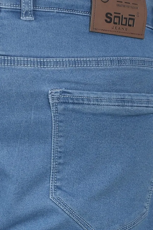 Light_Blue__Straight_Fit_Stretchable_Knitted_Jeans_Pant_5_Pocket_Solid_Design_For_Men