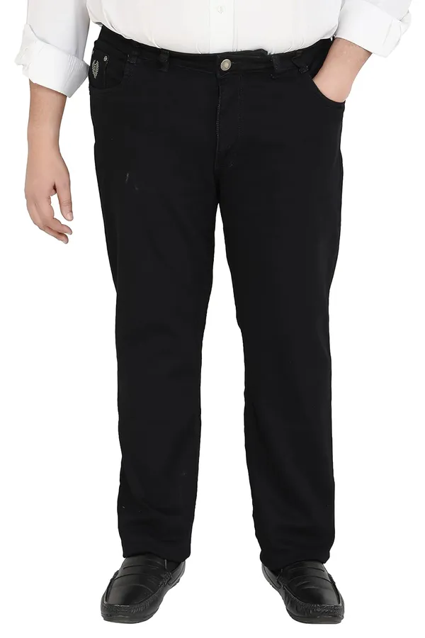 Black__Straight_Fit_Stretchable_Knitted_Jeans_Pant_5_Pocket_Solid_Design_For_Men