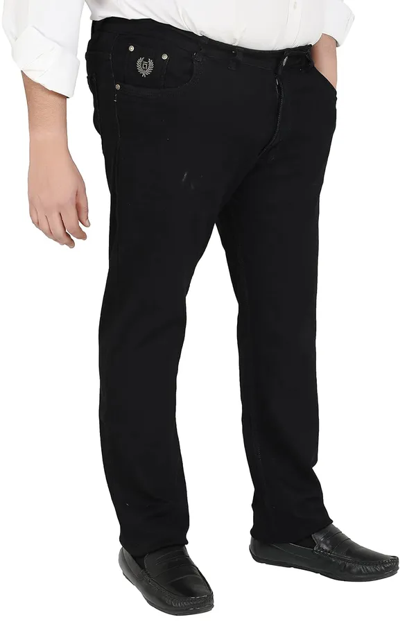 Black__Straight_Fit_Stretchable_Knitted_Jeans_Pant_5_Pocket_Solid_Design_For_Men