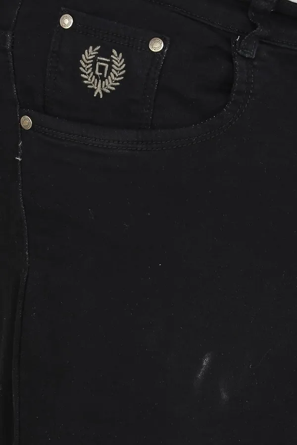 Black__Straight_Fit_Stretchable_Knitted_Jeans_Pant_5_Pocket_Solid_Design_For_Men
