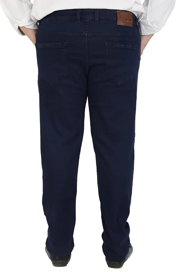 Tealish_Blue__Straight_Fit_Stretchable_Knitted_Jeans_Pant_5_Pocket_Solid_Design_For_Men
