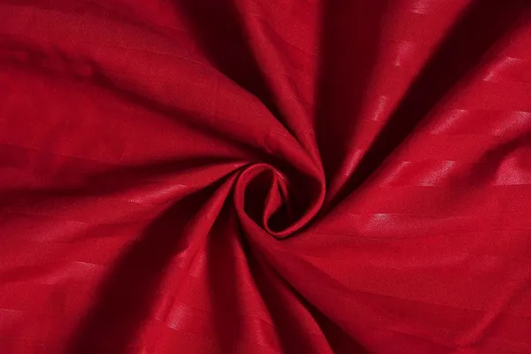220TC_Cotton_Satin_Glace_Stripes/Lining_Flat_Bedsheet_for_Double_Bed_with_Two_Pillow_Covers_for_Home,_Hotels,_Guest_House_(King_Size)_-_90x100_Inches_-_Mehroon
