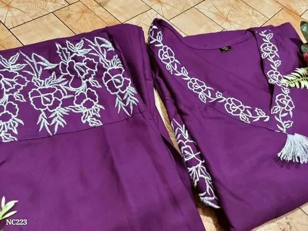 Purple_Cotton_Embroidered_Co_Ord_Set_For_Women