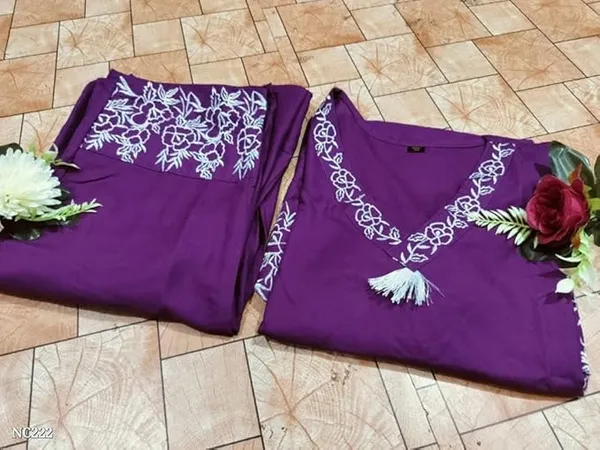 Purple_Cotton_Embroidered_Co_Ord_Set_For_Women