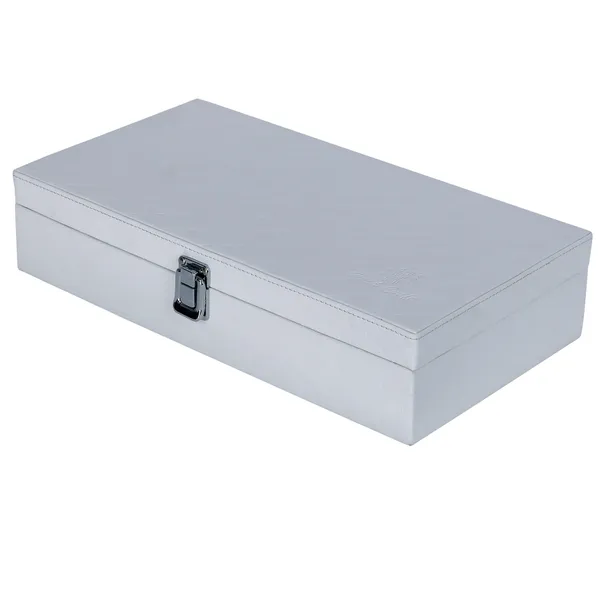 Watch_Box_Organizer_Holder_Jewelry_Accessories_Display_Storage_Case_Watch_Organiser_Collection_Box_12_Slots_In_PU_Leather_For_Men_Women_Barfi_White_Color