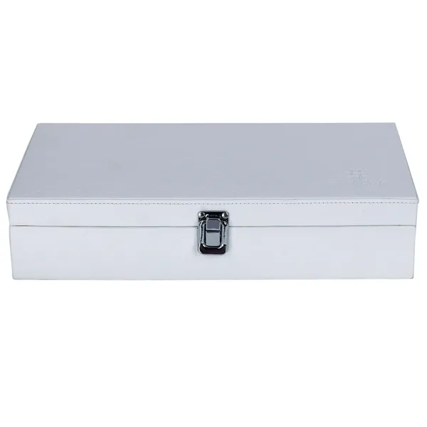 Watch_Box_Organizer_Holder_Jewelry_Accessories_Display_Storage_Case_Watch_Organiser_Collection_Box_12_Slots_In_PU_Leather_For_Men_Women_Barfi_White_Color