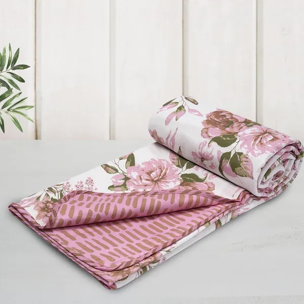 Cotton_Reversible_Double_Dohar,_Lightweight_AC_Blanket_for_All_Weather_Use_|_Blushing_Blooms_-_White,_Pink_&_Green