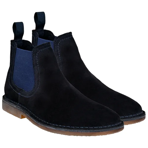 Navy_Suede_Chelsea_Boots_For_Men