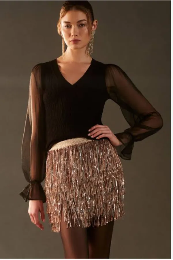 Rose_Gold_Sequince_Premium_Lace_For_Women