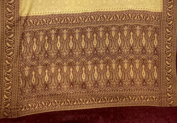 Humairah_Presents_Pure_Handloom_Lemon_Yellow_Chiffon_Plain_Saree_with_Contrast_Brown_Paisley_Zari_Border_and_Brown_Blouse