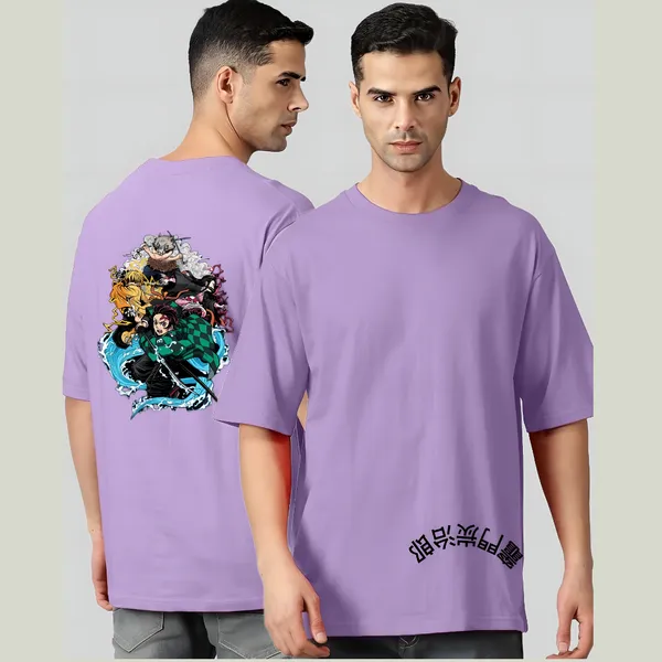Purple_Oversized_Printed_Half_Sleeve_Cotton_T-Shirt_For_Men