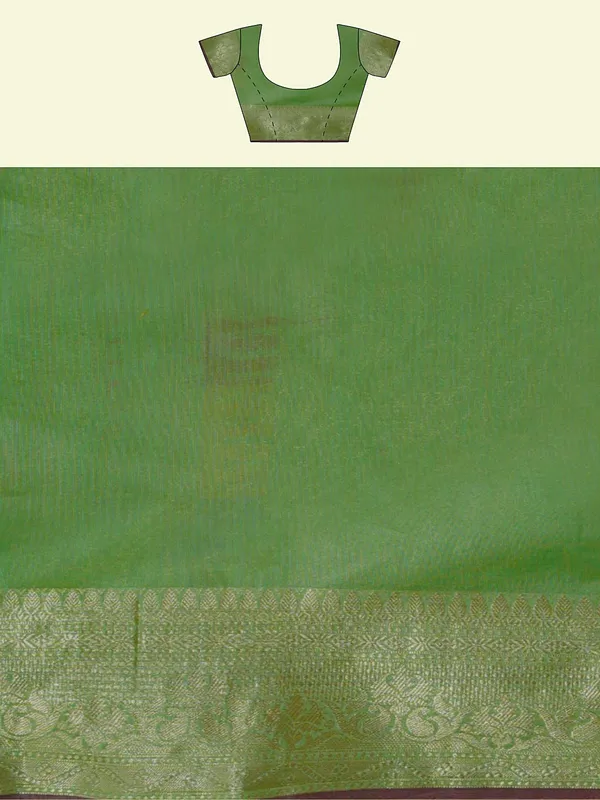 Green_Cotton_Silk_Banarasi_Sarees_For_Women