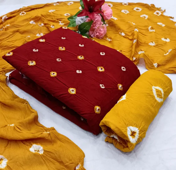 Kanishka_Pure_Rayon_Unstitched_Hand_Bandhej_Bandhani_Dress_Material_|_4.25_Meter_Top_&_Bottom_With_2_Meter_Dupatta