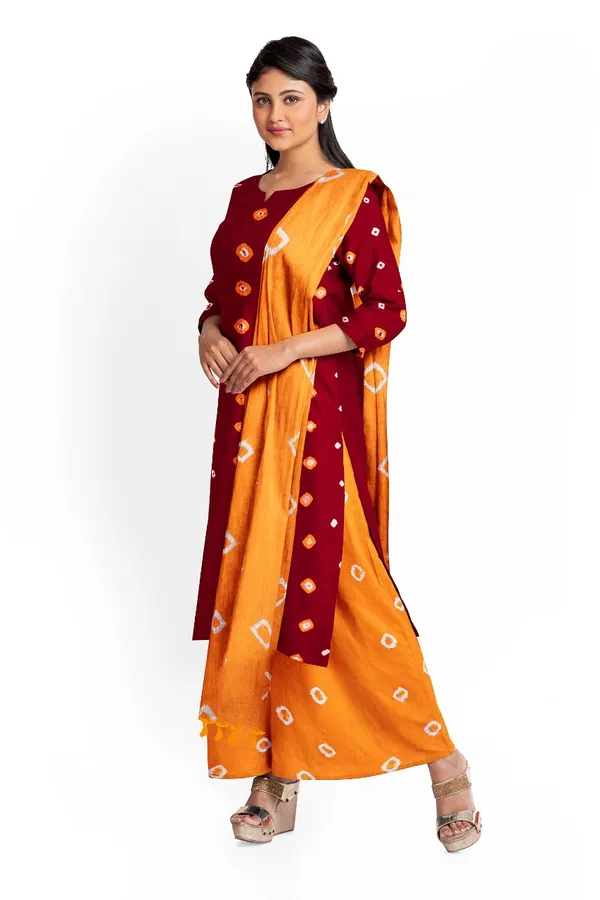 Kanishka_Pure_Rayon_Unstitched_Hand_Bandhej_Bandhani_Dress_Material_|_4.25_Meter_Top_&_Bottom_With_2_Meter_Dupatta