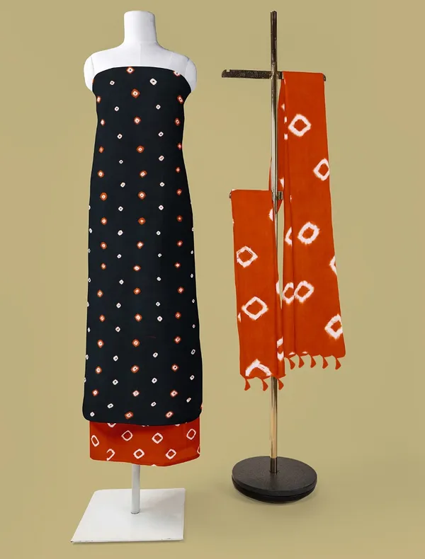 Kanishka_Pure_Rayon_Unstitched_Hand_Bandhej_Bandhani_Dress_Material_|_4.25_Meter_Top_&_Bottom_With_2_Meter_Dupatta