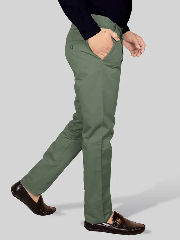 Men's_Green_Regular_Fit_Premium_Cotton_Blend_Trousers