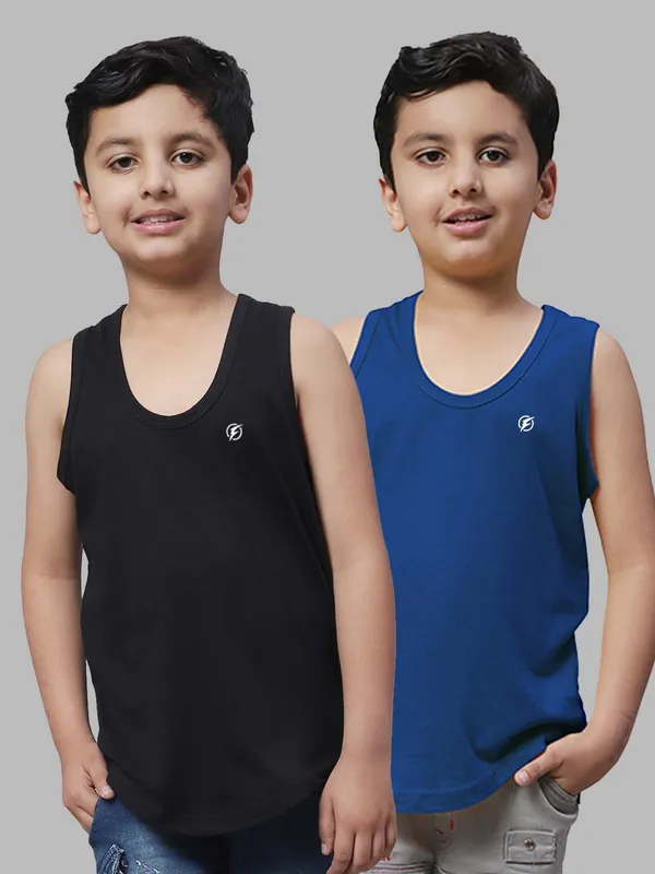 Black_&_Blue_Cotton_Round_Neck_Casual_Wear_Vest_For_Kids